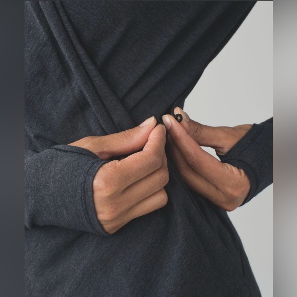Lululemon Radiant Long Sleeve | Heathered Black | Size 6 | EUC - Picture 5 of 15